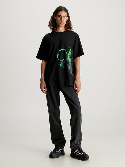 Módní Hyper Real triko, Černá barva, 2023