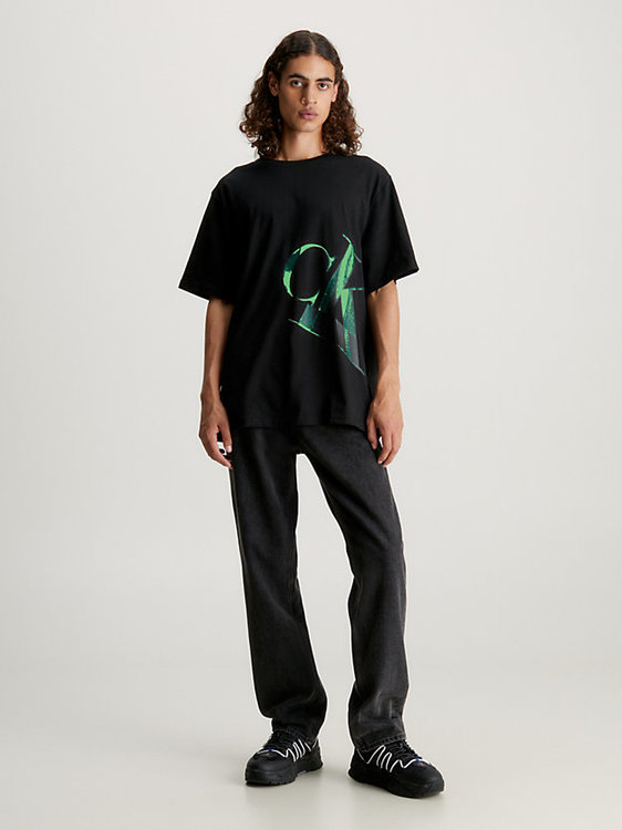 Módní Hyper Real triko, Černá barva, 2023