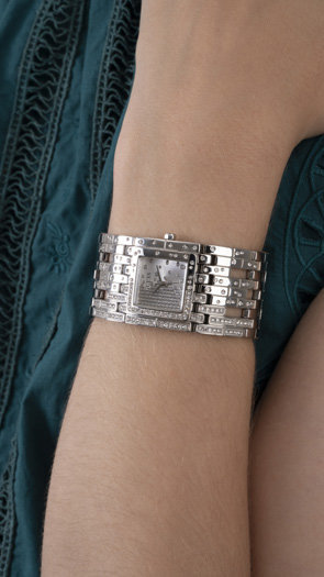 Módní Waterfall hodinky, Stříbrná barva, 2023