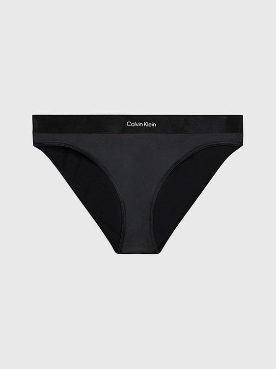 Calvin Klein Swimwear – CK Refined Waistband plavky, Černá barva