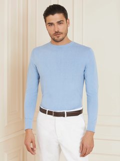 Luxusní Essential svetr, Modrá barva, M