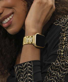 GUESS, Zlatá barva Apple Watch řemínek