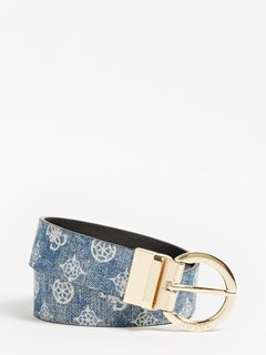 Guess – Alby pásek, Černá, Modrá, Zlatá barva