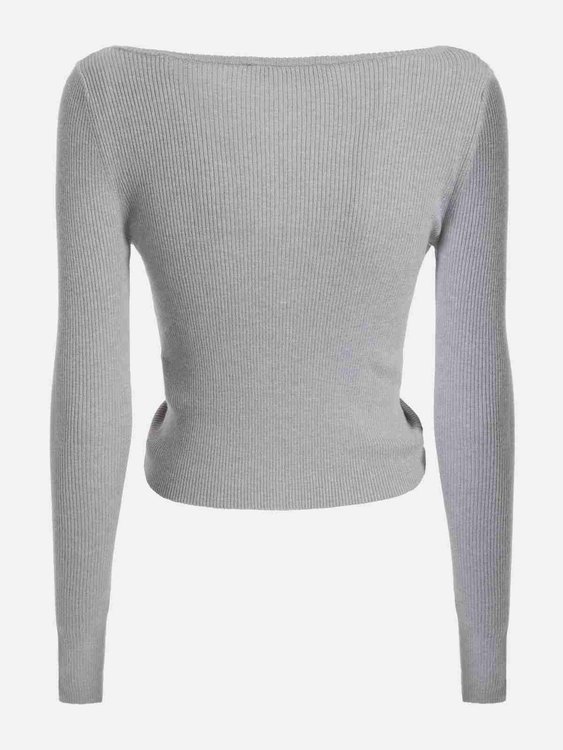 Módní Sheryl svetr, Šedá barva, 2022 1