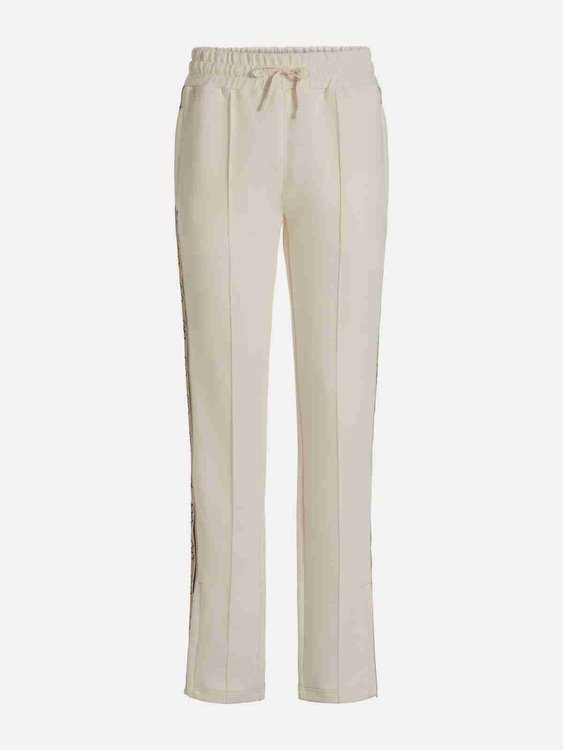 Guess, Krémová barva Britney 4G logo tepláky 2