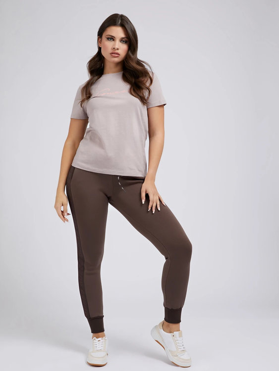 Guess, Růžová barva Anne tričko