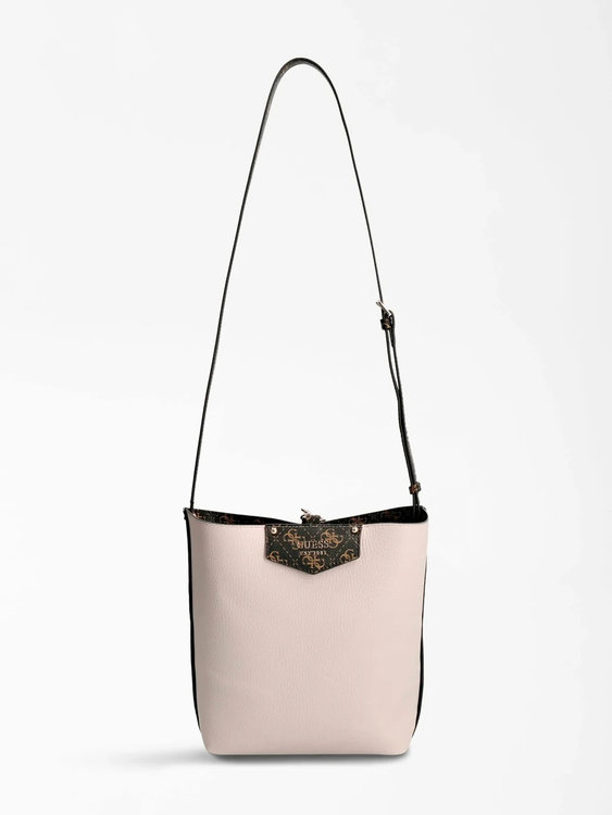 Guess, Černá, Hnědá barva Brenton 4G kabelka