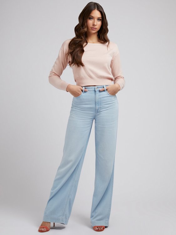 Guess, Růžová barva Tiana svetr