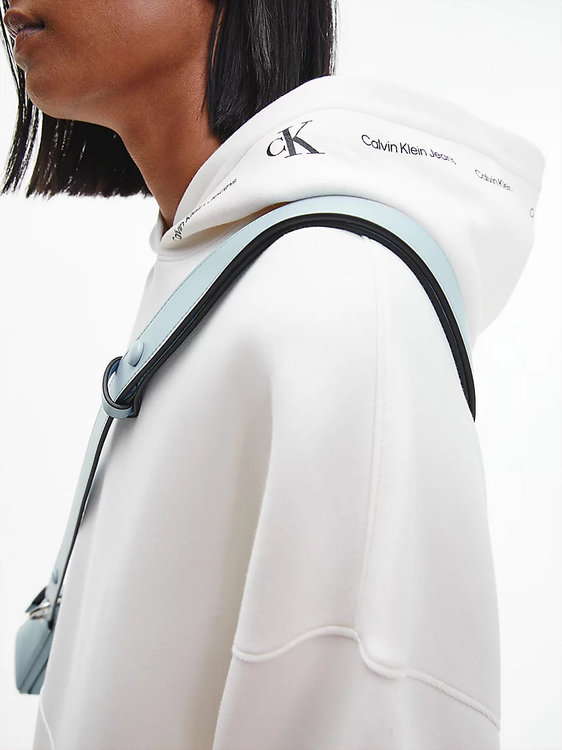 Calvin Klein Jeans – Repeat mikina, Bílá barva 1