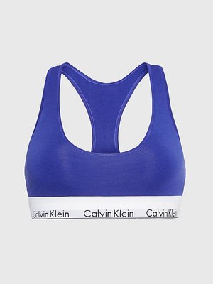 Calvin Klein Underwear – Modern Cotton podprsenka, Modrá barva