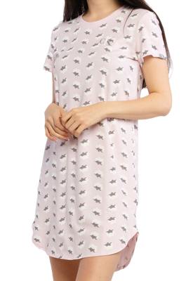 Módní Lounge noční košile, Růžová barva, 2021