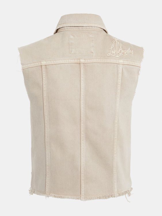 Jomarie denim vesta Béžová barva Ženy