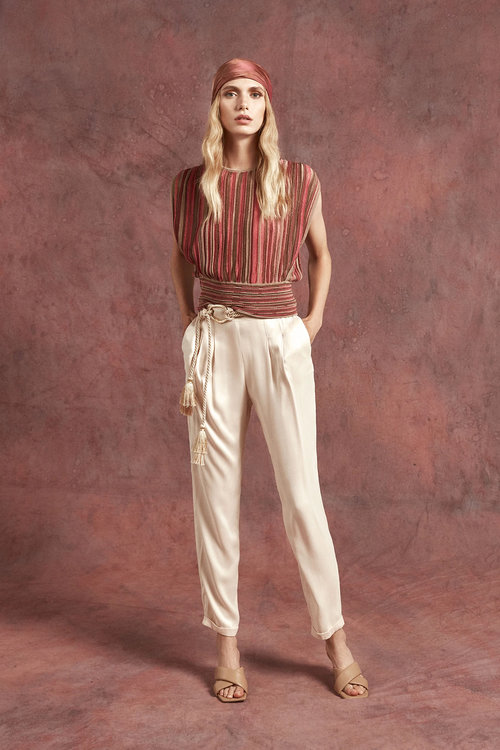 Nenette – Ermina kalhoty, Béžová barva