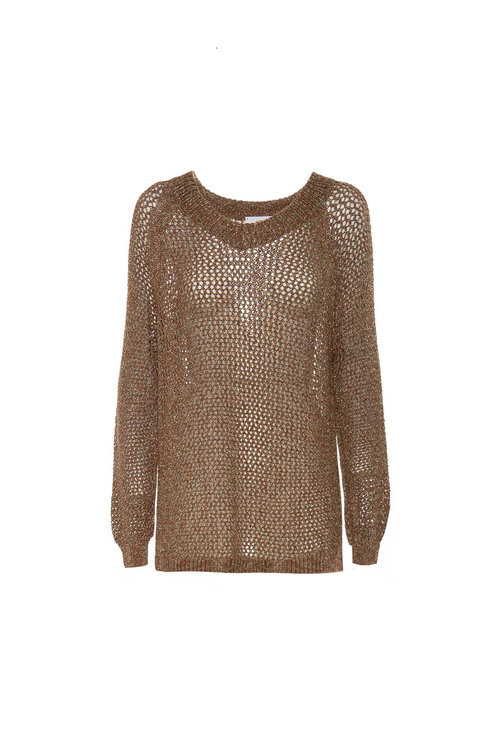 Módní Moret svetr, Bronzová barva, 2022