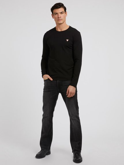 Módní Core triko, Černá barva, 2023