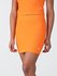 Módní Slub Rib sukně, Oranžová barva, 2023