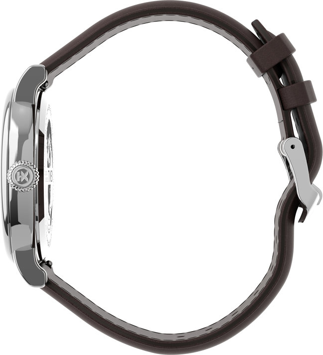 Luxusní STANDARD hodinky, Hnědá, Stříbrná barva, UNI