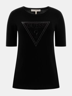 Luxusní Elora top, Černá barva, S