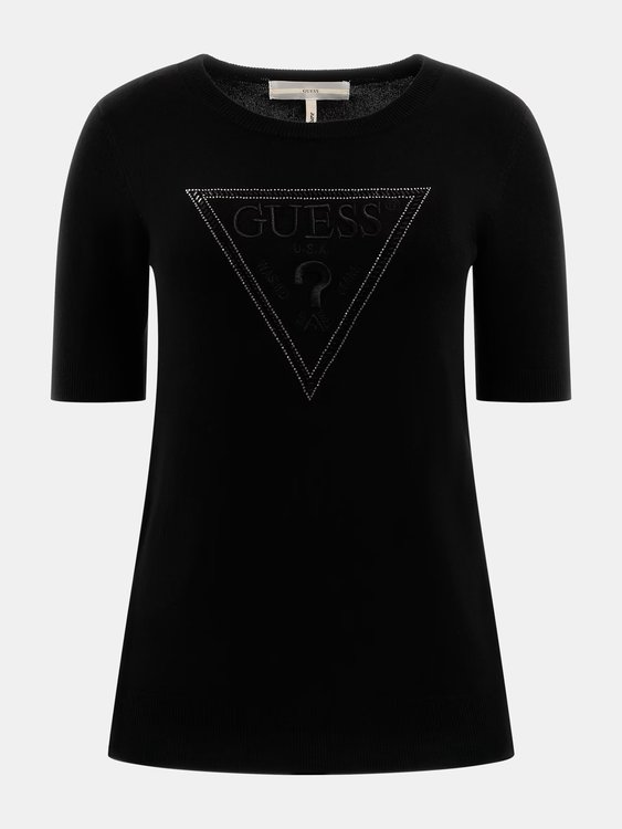 Luxusní Elora top, Černá barva, S