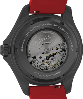 Deep Water Tiburon hodinky Černá, Červená barva Muži