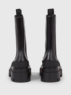 Luxusní Flatform Chelsea kotníková obuv, Černá barva, 37, 38, 39, 40, 41