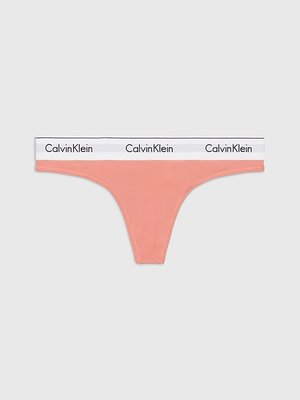 Calvin Klein Underwear – Modern Cotton tanga, Korálová červená barva