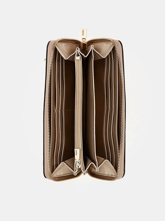 Módní Eliette Logo velká peněženka, Bílá barva, 2024