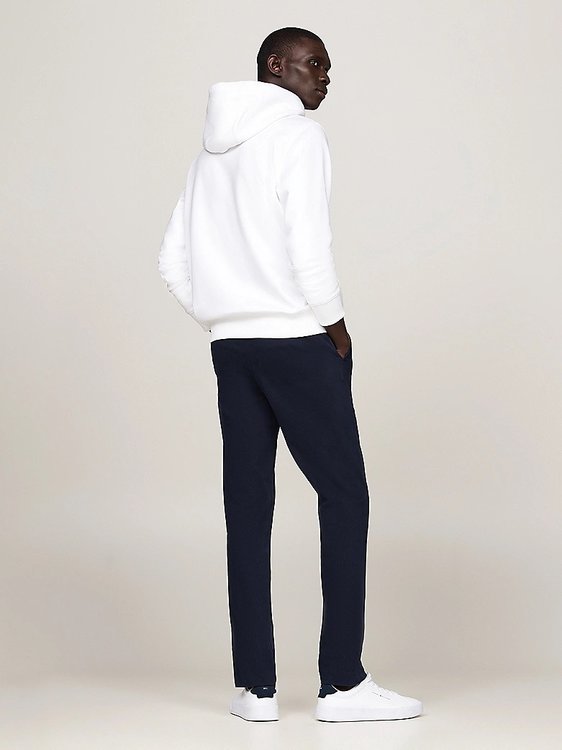 Luxusní Chest Logo Drawstring mikina, Bílá barva, L