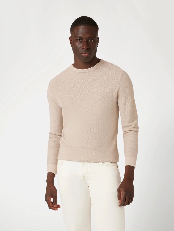 GUESS – Earle svetr, Béžová barva