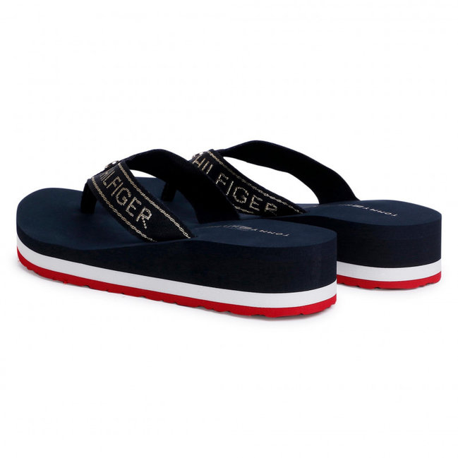 Metallic žabky Červená, Modrá, Navy barva Ženy