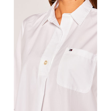 Módní TH Fit Poplin košile, Bílá barva, 2020