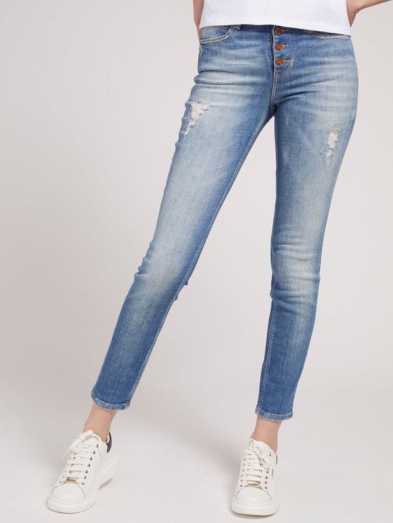 Luxusní Skinny fit jeans, Modrá barva, 26/9, 27/9, 28/9