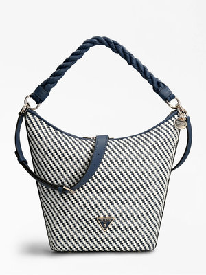 Guess – Hassie hobo kabelka, Bílá, Modrá barva