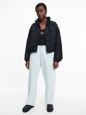 Logo větrovka – Calvin Klein Jeans, Černá barva Ženy