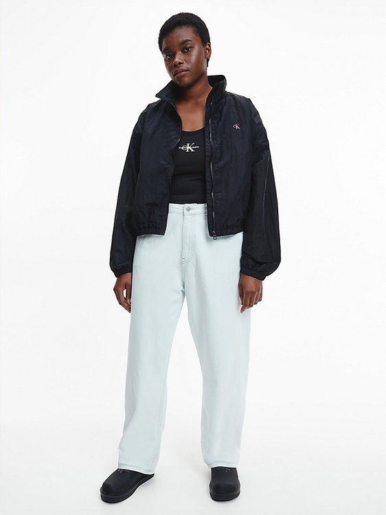 Logo větrovka – Calvin Klein Jeans, Černá barva Ženy