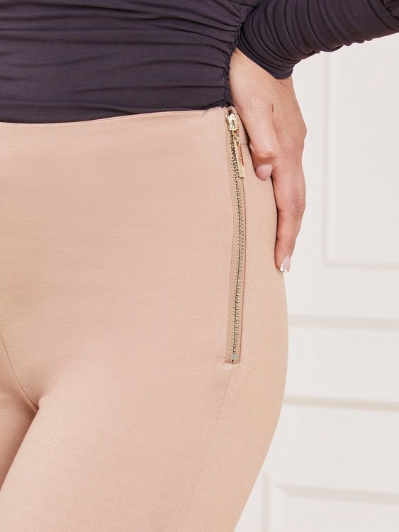 Luxusní Jane Ponte legíny, Béžová barva, XS, M