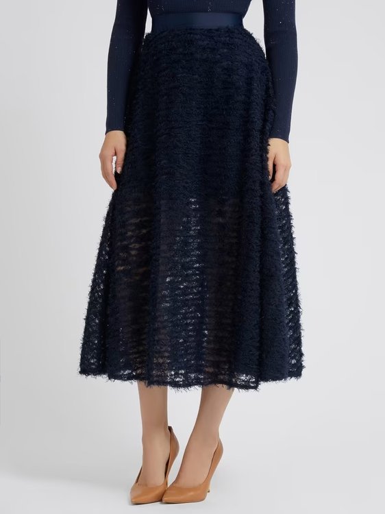 GUESS – Eleonor sukně, Modrá, Navy barva