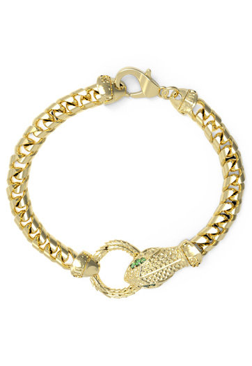 GUESS – Golden Temptation náramek, Zelená, Zlatá barva