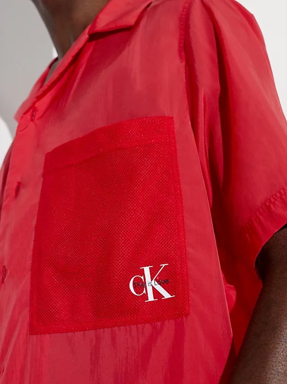 Luxusní Woven košile, Červená barva, M, L, XL