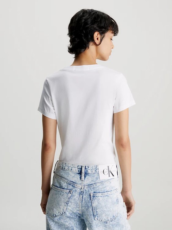 Gradient triko – Calvin Klein Jeans, Bílá barva Ženy