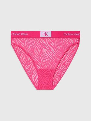 Calvin Klein Underwear – 1996 Animal Lace bikiny, Růžová barva