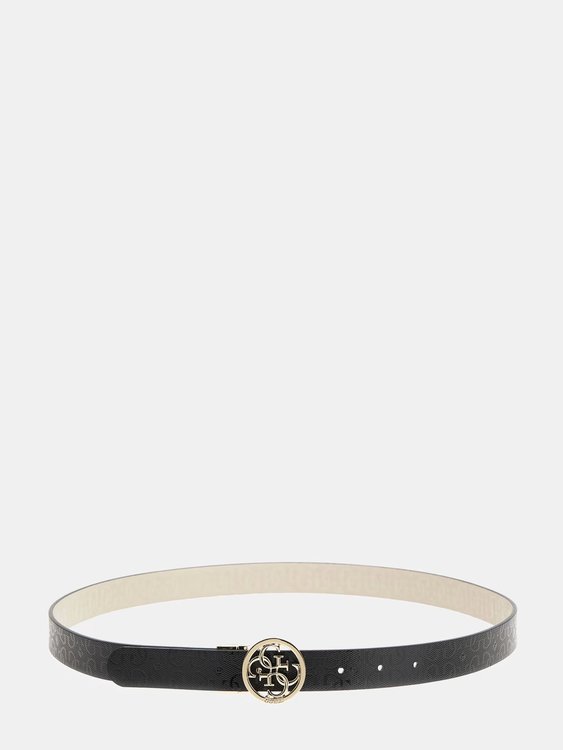 Luxusní Aveta Reversible pásek, Černá, Krémová barva, XS, S, M