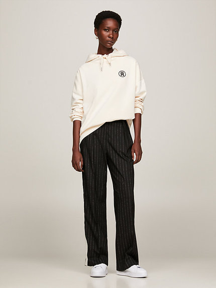 Módní Emb mikina, Béžová, Krémová barva, 2024