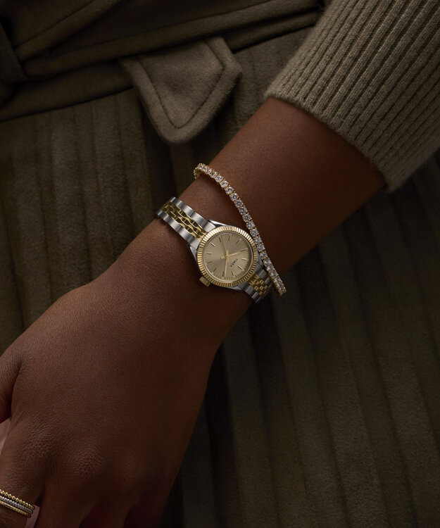 TIMEX, Stříbrná, Zlatá barva Legacy hodinky