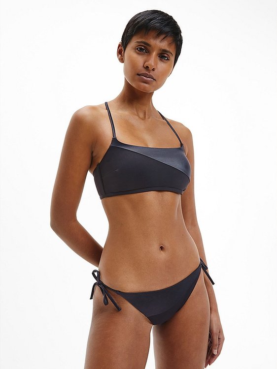 KW0KW01716-BEH plavky STRING SIDE TIE – Calvin Klein Swimwear Ženy