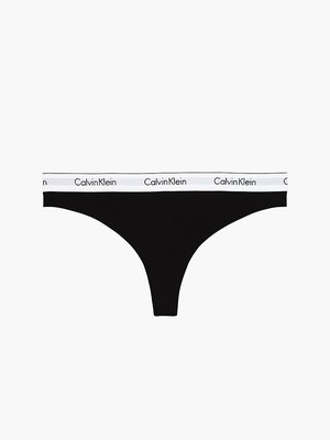 Calvin Klein Underwear – Tanga plus size, Černá barva