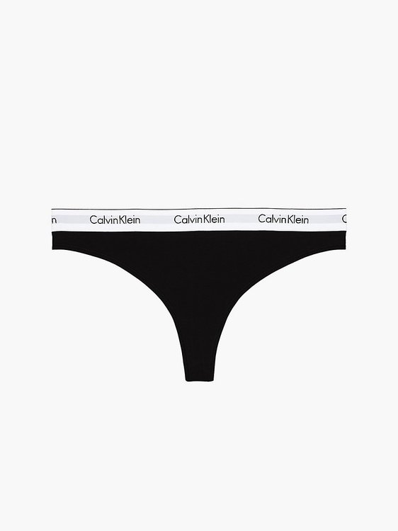 Calvin Klein Underwear – Tanga plus size, Černá barva