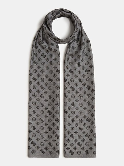 Peony šála – Guess, Šedá barva Muži