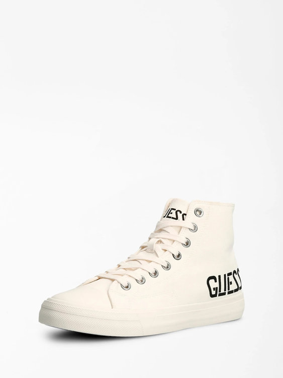 Guess – Ederle kotníkové tenisky, Bílá barva