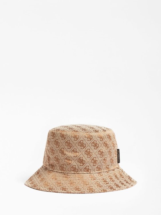 Guess – Aviana klobouček, Béžová, Hnědá barva